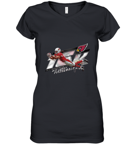 LARRY FITZGERALD Women's V-Neck T-Shirt Women's V-Neck T-Shirt / Black / S Women's V-Neck T-Shirt - HHHstores
