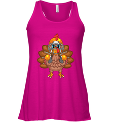 Cool Turkey Football Feathers Funny Thanksgiving Sports Gift Women's Racerback Tank Women's Racerback Tank - HHHstores