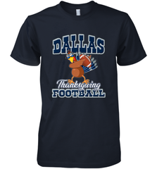 Dallas Thanksgiving Day Funny Turkey Playing Texas Football Premium T Shirt Men's Premium T-Shirt Men's Premium T-Shirt - HHHstores