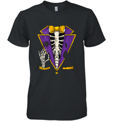 Skeleton Tuxedo Suit Halloween Costume Bones Men's Premium T-Shirt Men's Premium T-Shirt - HHHstores