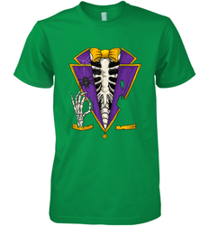 Skeleton Tuxedo Suit Halloween Costume Bones Men's Premium T-Shirt