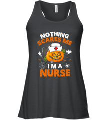 Nurse Halloween Gifts Nothing Scares Me I Am A Nurse Women's Racerback Tank Women's Racerback Tank - HHHstores