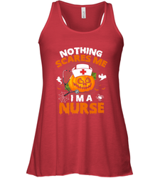 Nurse Halloween Gifts Nothing Scares Me I Am A Nurse Women's Racerback Tank