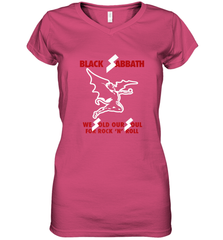 Black Sabbath We Sold Our Soul Women's V-Neck T-Shirt Women's V-Neck T-Shirt - HHHstores