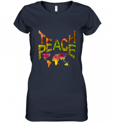 Teach Peace  prime Tshirt Nadine May Women's V-Neck T-Shirt Women's V-Neck T-Shirt - HHHstores
