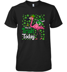 A Wee Bit Irish Today Flamingo Funny St. Patrick's Day Men's Premium T-Shirt Men's Premium T-Shirt - HHHstores