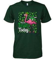 A Wee Bit Irish Today Flamingo Funny St. Patrick's Day Men's Premium T-Shirt Men's Premium T-Shirt - HHHstores