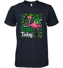 A Wee Bit Irish Today Flamingo Funny St. Patrick's Day Men's Premium T-Shirt Men's Premium T-Shirt - HHHstores