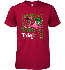 A Wee Bit Irish Today Flamingo Funny St. Patrick's Day Men's Premium T-Shirt Men's Premium T-Shirt - HHHstores