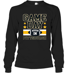 NFL Pittsburgh PA. Game Day Football Home Team Long Sleeve T-Shirt