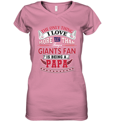 NFL The Only Thing I Love More Than Being A New York Giants Fan Is Being A Papa Football Women's V-Neck T-Shirt Women's V-Neck T-Shirt - HHHstores