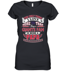 NFL The Only Thing I Love More Than Being A New York Giants Fan Is Being A Papa Football Women's V-Neck T-Shirt Women's V-Neck T-Shirt - HHHstores