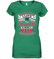 NFL The Only Thing I Love More Than Being A New York Giants Fan Is Being A Papa Football Women's V-Neck T-Shirt Women's V-Neck T-Shirt - HHHstores