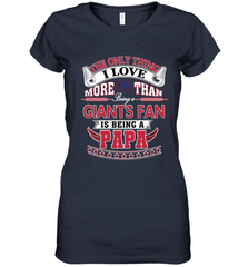 NFL The Only Thing I Love More Than Being A New York Giants Fan Is Being A Papa Football Women's V-Neck T-Shirt Women's V-Neck T-Shirt - HHHstores