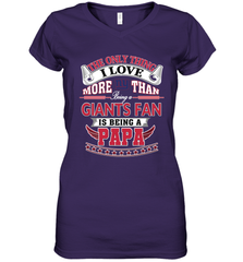 NFL The Only Thing I Love More Than Being A New York Giants Fan Is Being A Papa Football Women's V-Neck T-Shirt Women's V-Neck T-Shirt - HHHstores