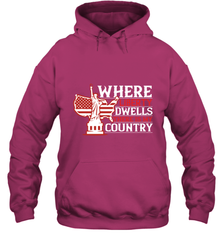 Where liberty dwells, there is my country 01 Hooded Sweatshirt Hooded Sweatshirt - HHHstores