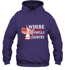 Where liberty dwells, there is my country 01 Hooded Sweatshirt Hooded Sweatshirt - HHHstores
