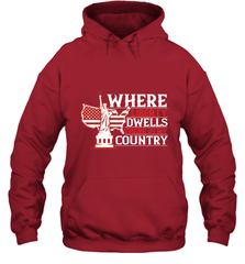 Where liberty dwells, there is my country 01 Hooded Sweatshirt Hooded Sweatshirt - HHHstores