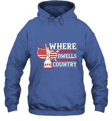 Where liberty dwells, there is my country 01 Hooded Sweatshirt Hooded Sweatshirt - HHHstores
