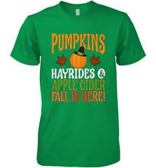 Pumpkins Hayrides Apple Cider Fall Love Halloween Gift Men's Premium T-Shirt Men's Premium T-Shirt - HHHstores