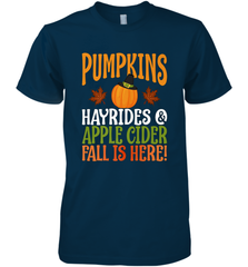 Pumpkins Hayrides Apple Cider Fall Love Halloween Gift Men's Premium T-Shirt Men's Premium T-Shirt - HHHstores