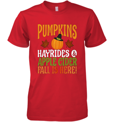 Pumpkins Hayrides Apple Cider Fall Love Halloween Gift Men's Premium T-Shirt Men's Premium T-Shirt - HHHstores