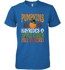 Pumpkins Hayrides Apple Cider Fall Love Halloween Gift Men's Premium T-Shirt Men's Premium T-Shirt - HHHstores