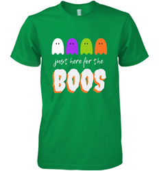 Just Here For The Boos Shirt Funny Halloween Drinking Men's Premium T-Shirt