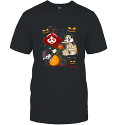 Panda Happy Halloween T shirt Cute Mummy Witch Pumpkin Men's T-Shirt