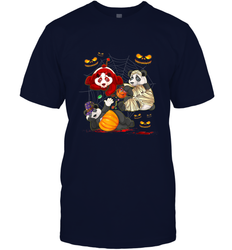 Panda Happy Halloween T shirt Cute Mummy Witch Pumpkin Men's T-Shirt