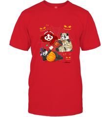 Panda Happy Halloween T shirt Cute Mummy Witch Pumpkin Men's T-Shirt Men's T-Shirt - HHHstores