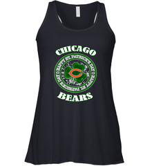 NFL Chicagi Bears Logo Happy St Patrick's Day Women's Racerback Tank Women's Racerback Tank - HHHstores