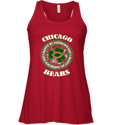 NFL Chicagi Bears Logo Happy St Patrick's Day Women's Racerback Tank