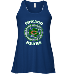 NFL Chicagi Bears Logo Happy St Patrick's Day Women's Racerback Tank Women's Racerback Tank - HHHstores