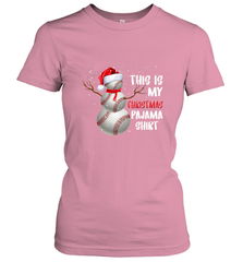 Baseball Snowman Christmas This is my Christmas Pajama Women's T-Shirt Women's T-Shirt - HHHstores