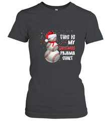 Baseball Snowman Christmas This is my Christmas Pajama Women's T-Shirt Women's T-Shirt - HHHstores