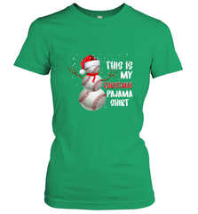 Baseball Snowman Christmas This is my Christmas Pajama Women's T-Shirt Women's T-Shirt - HHHstores