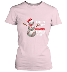 Baseball Snowman Christmas This is my Christmas Pajama Women's T-Shirt Women's T-Shirt - HHHstores
