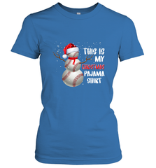 Baseball Snowman Christmas This is my Christmas Pajama Women's T-Shirt Women's T-Shirt - HHHstores