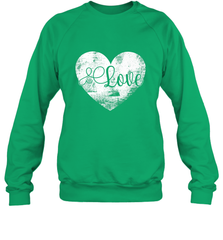 Love Valentines Day Heart Vintage Gift For Men Women Crewneck Sweatshirt Crewneck Sweatshirt - HHHstores