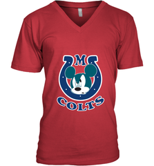 Nfl Colts Champion Mickey Mouse Team Men's V-Neck Men's V-Neck - HHHstores