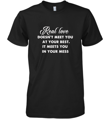 Real love funny quotes for valentine Men's Premium T-Shirt Men's Premium T-Shirt / Black / XS Men's Premium T-Shirt - HHHstores