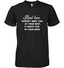 Real love funny quotes for valentine Men's Premium T-Shirt Men's Premium T-Shirt - HHHstores