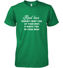 Real love funny quotes for valentine Men's Premium T-Shirt Men's Premium T-Shirt - HHHstores