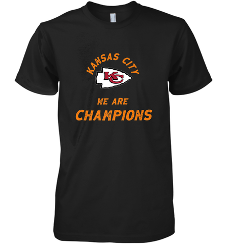 KC Kansas City Tribal Arrowhead we are Champions Men's Premium T-Shirt Men's Premium T-Shirt / Black / XS Men's Premium T-Shirt - HHHstores