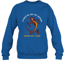 Disney Mulan Mushu Dragon Not Lizard Portrait Crewneck Sweatshirt Crewneck Sweatshirt - HHHstores