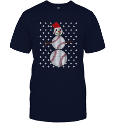 UGLY CHRISTMAS Baseball Snowman Holiday Santa Funny Men Gift Men's T-Shirt