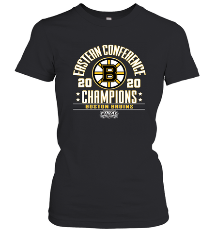 NHL Boston Bruins Fanatics 2020 Eastern Conference Champions Defensive Zone Women's T-Shirt Women's T-Shirt / Black / S Women's T-Shirt - HHHstores