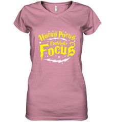 Hocus Pocus Everybody Focus Halloween Teacher Or Student Women's V-Neck T-Shirt Women's V-Neck T-Shirt - HHHstores