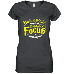 Hocus Pocus Everybody Focus Halloween Teacher Or Student Women's V-Neck T-Shirt